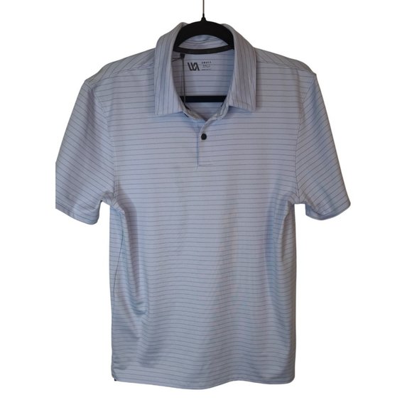 NWT VRST Mens Small Micro Pique Golf Polo Shirt Light Blue Breathable - Picture 1 of 11